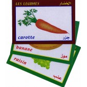 Cartes éducatives bilingues (arabe/français): Les fruits et légumes